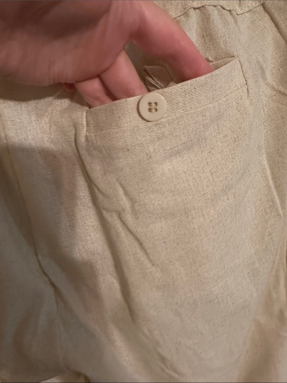 Women’s Drawstring Linen Rayon Blend Pants - Picture 5 of 10